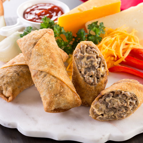 Cheesesteak Egg Rolls